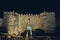 Damascus Gate at night in old JERUSALEM, ISRAEL