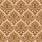 Damask brown seamless texture