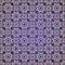 Damask colorful seamless background. Filigree oriental luxury ornament. Decorative pattern in mosaic ethnic style