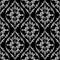 Damask embroidery vector seamless pattern. Baroque tapestry black and white background. Vintage embroidered ornament. Repeat
