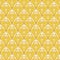 Damask golden seamless pattern. Vintage floral seamless background