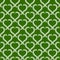 Damask Green Hearts Seamless Pattern