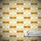 Damask mesh Gold bow ribbon vintage geometric seamless pattern v