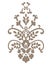 Damask motives vintage ornament. Floral design element. Retro vector pattern