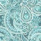 Damask paisley seamless pattern. Ethnic vector background.