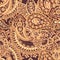 Damask paisley seamless pattern. Ethnic vector background