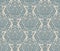 Damask seamless emboss pattern background. Vector classical luxury old damask ornament, royal victorian seamless texture