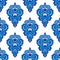 Damask seamless flourish floral pattern