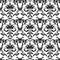 Damask seamless pattern. Ornate floral design in royal baroque