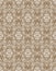 Damask vintage seamless pattern. Symmetric luxury bicolor wallpaper. Vector repeating ornament