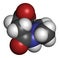 Daminozide Alar plant growth regulator molecule. Has been banned because of carcinogenicity concerns. 3D rendering. Atoms are.