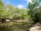 Dan River Calm Water Above a Dam