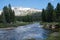 Dana Fork River in Yosemite National Park on a sunny summer day off of Tioga Pass road