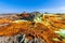 Danakil depression dallol volcano colorful acid sulfur lake