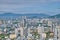 DANANG, VIETNAM - Jan 09, 2023: panoramic view of the city from the height of the tallest house.