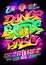 Dance battle party poster concept