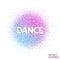 Dance beautiful design element for greeting card template layout