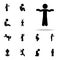 dance, child icon. child icons universal set for web and mobile