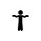 dance, child icon. Element of child icon for mobile concept and web apps. Glyph dance, child icon can be used for web and mobile