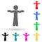 Dance, child multi color style icon. Simple glyph, flat vector of child icons for ui and ux, website or mobile application