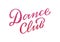 Dance club pink lettering with texture