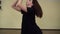 Dance. Dancer in motion. Modern dance style. The girl dancing in Contemporary style. Training. Dance class.