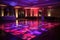 dance floor lighting, creating a salsa ambiance