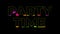 Dance party in 80s style. Party time text animation. Glowing neon lights. Retrowave and synthwave style. Intro text. Vj animation