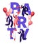 Dance Party Birthday Typography Banner