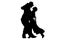 Dance silhouette dancing person sketch shadow dancer art