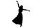 Dance silhouette dancing person sketch shadow dancer art