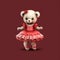 Dance to the rhythm of a playful ballerina teddy bear