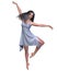 Dancer in Blue Silk Dress