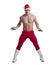 dancer in christmas costume