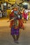 A dancer depicting the Hindu monkey god Hanuman performs during the Kataragama Festival in southern Sri Lanka.