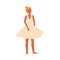 Dancer or ordinary woman for female diversity illustration flat vector isolated on white.
