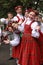 Dancers behind scene waiting for time to perform at the Grand Folk dance concert