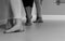Dancers Feet in Fifth Position