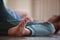 dancers foot lay on floor