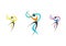 dancers, logo, wellness, ballerina, set ballet illustration,fitness,dancer,sport,people nature