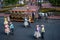 Dancers in Main Street Trolley Show in Magic Kingdom at Walt Disney World .