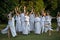 Dancers at Tempora in Aquileia, ancient Roman historical re-enactment