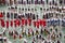 Dancers in traditional costumes perform at the Grand Folk dance concert of Latvian Youth Song and Dance Festival