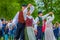 Dancing around the maypole in Midsummer