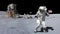 Dancing of Astronaut on the moon. Elements of this video furnished by NASA.