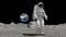 Dancing of Astronaut on the moon. Elements of this video furnished by NASA.