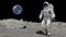 Dancing of Astronaut on the moon. Elements of this video furnished by NASA.