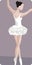 Dancing Ballerina Illustration