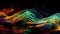 Dancing Colors of Dawn: A Close-Up View of Iridescent Silk Waves