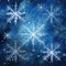 Dancing Diamonds: Snowflakes Sparkling in the Crystalline Night